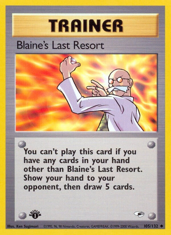 Image for Blaine's Last Resort (105/132) [Gym Heroes] - Pokemon