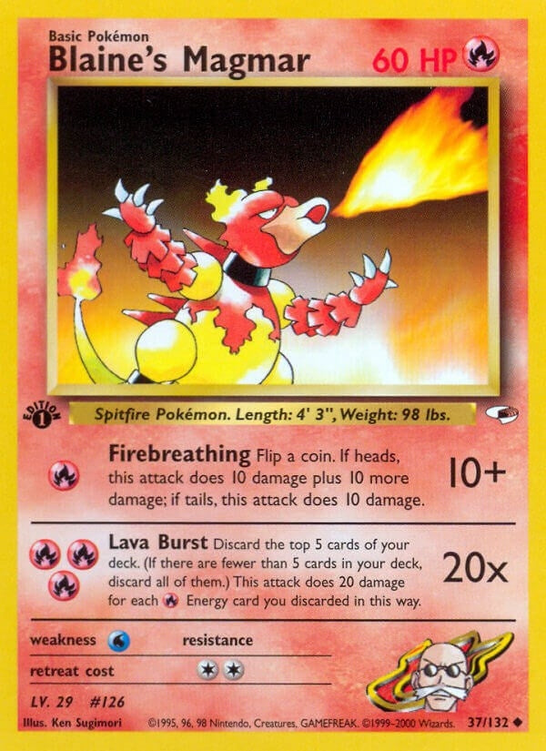 Image for Blaine's Magmar (037/132) [Gym Heroes] - Pokemon