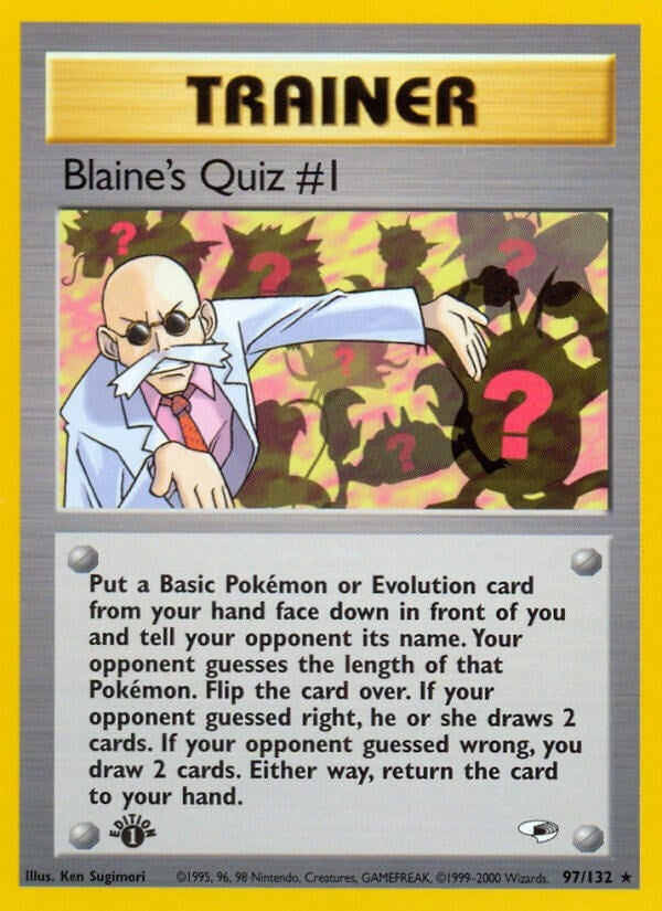 Image for Blaine's Quiz #1 (097/132) [Gym Heroes] - Pokemon