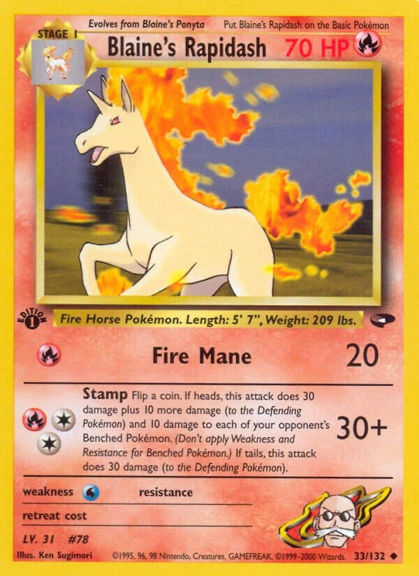 Image for Blaine's Rapidash (033/132) [Gym Challenge] - Pokemon