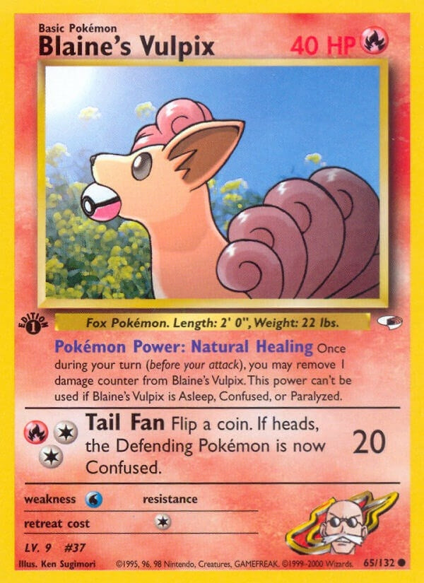Image for Blaine's Vulpix (065/132) [Gym Heroes] - Pokemon