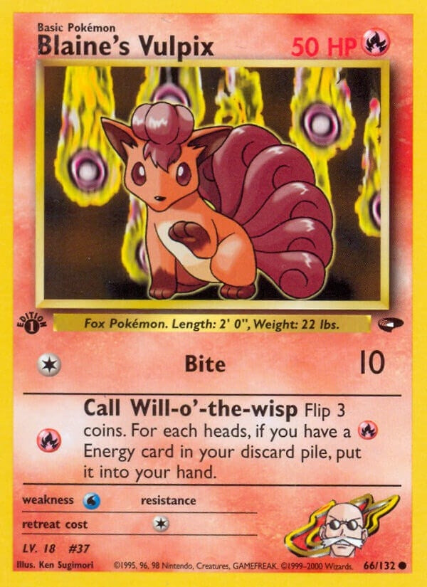 Image for Blaine's Vulpix (066/132) [Gym Challenge] - Pokemon