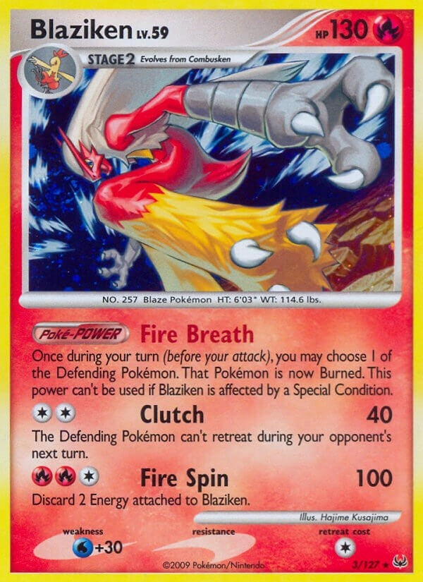 Image for Blaziken (3/127) [Platinum] - Pokemon