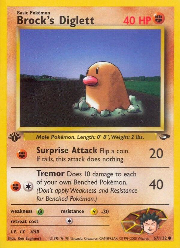 Image for Brock's Diglett (067/132) [Gym Challenge] - Pokemon