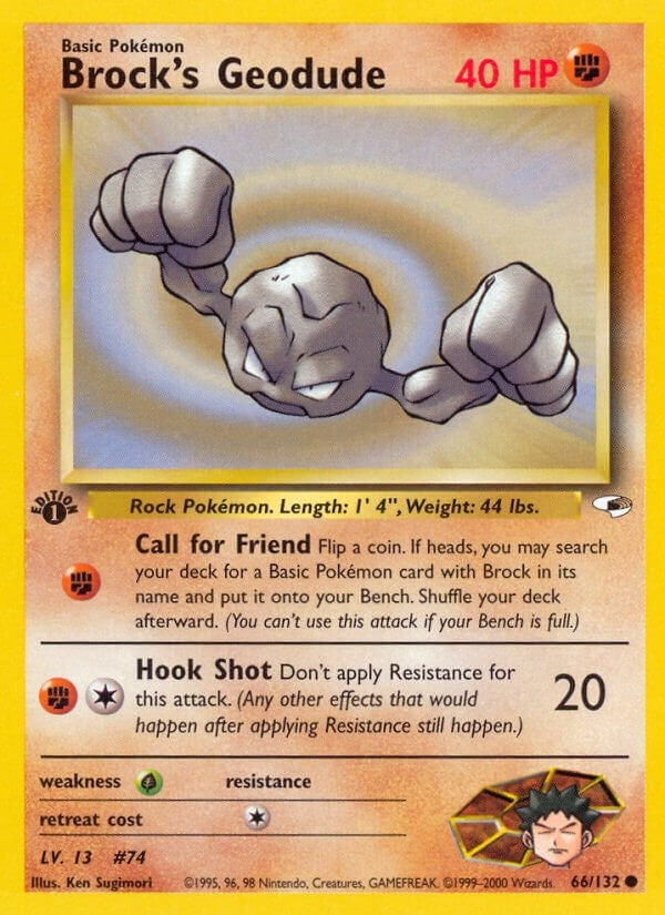 Image for Brock's Geodude (66) (066/132) [Gym Heroes] - Pokemon