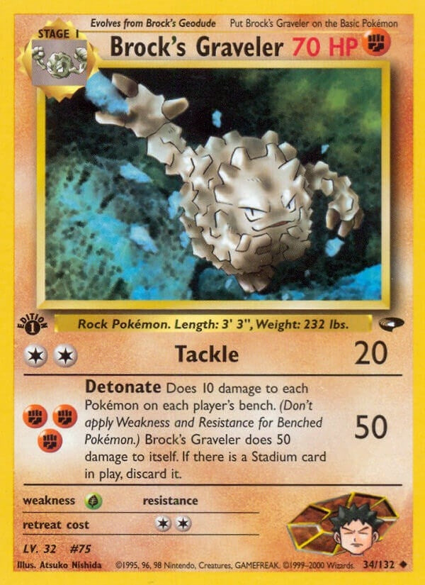 Image for Brock's Graveler (034/132) [Gym Challenge] - Pokemon
