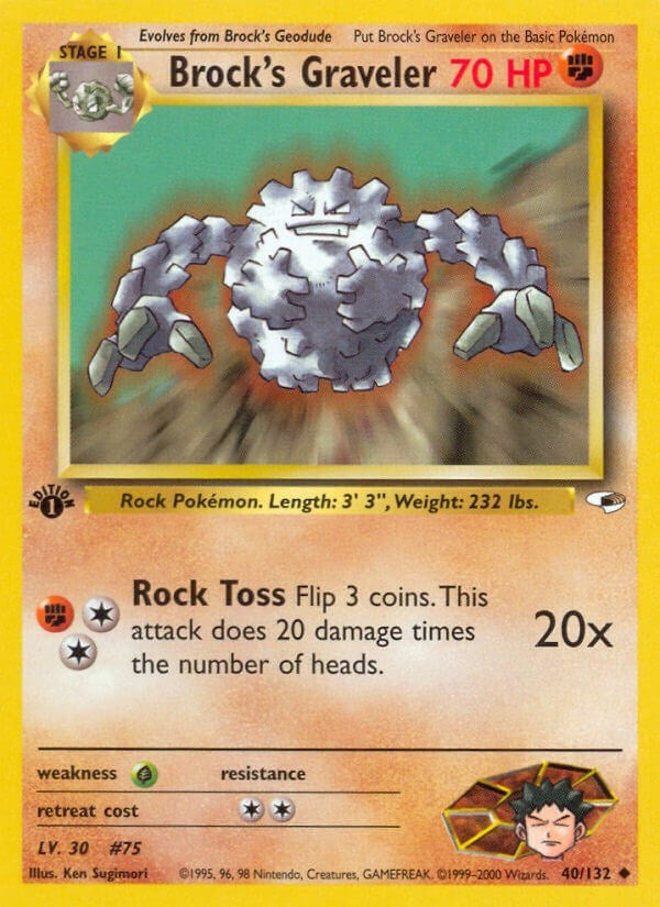 Image for Brock's Graveler (040/132) [Gym Heroes] - Pokemon