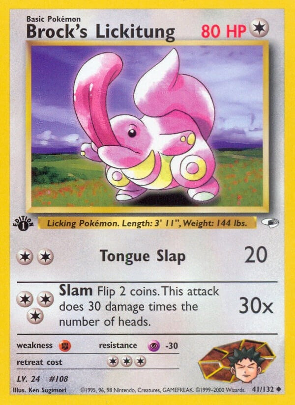 Image for Brock's Lickitung (041/132) [Gym Heroes] - Pokemon