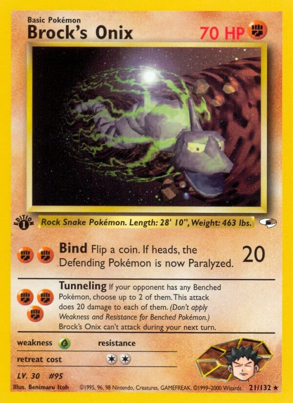 Image for Brock's Onix (21) (021/132) [Gym Heroes] - Pokemon