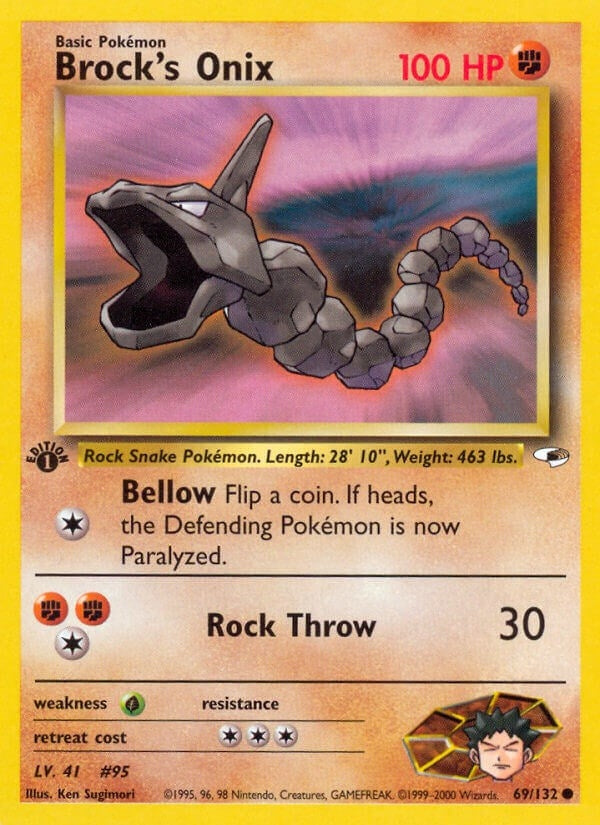 Image for Brock's Onix (69) (069/132) [Gym Heroes] - Pokemon