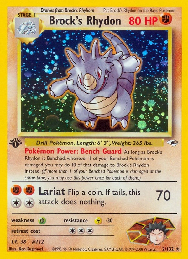 Image for Brock's Rhydon (002/132) [Gym Heroes] - Pokemon