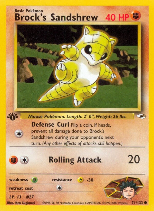Image for Brock's Sandshrew (71) (071/132) [Gym Heroes] - Pokemon