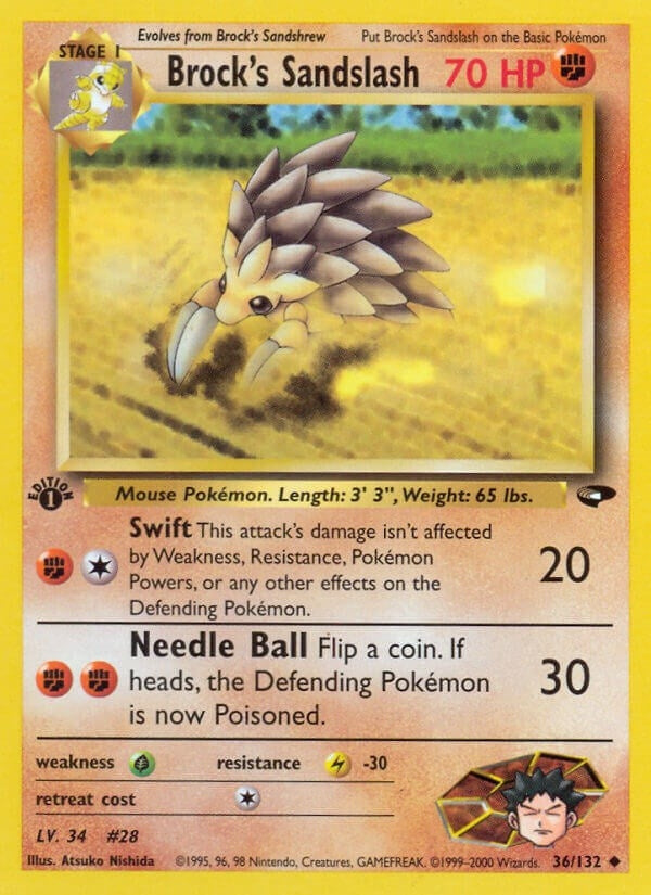Image for Brock's Sandslash (036/132) [Gym Challenge] - Pokemon