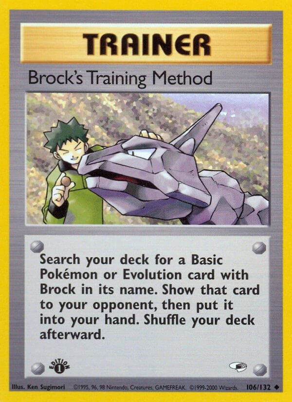 Image for Brock's Training Method (106/132) [Gym Heroes] - Pokemon