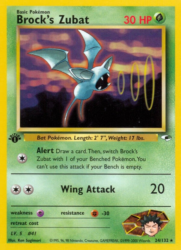 Image for Brock's Zubat (24) (024/132) [Gym Heroes] - Pokemon