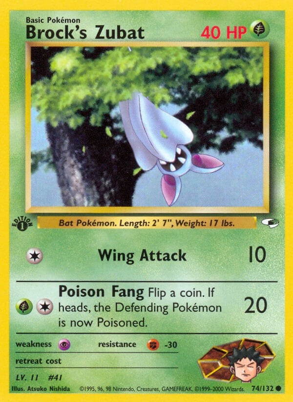 Image for Brock's Zubat (74) (074/132) [Gym Heroes] - Pokemon