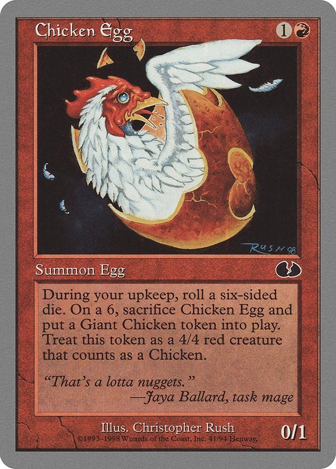 Image for Chicken Egg (41) [Unglued] - Magic: The Gathering