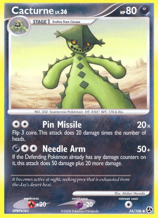Image for Cacturne (34/106) [Great Encounters] - Pokemon