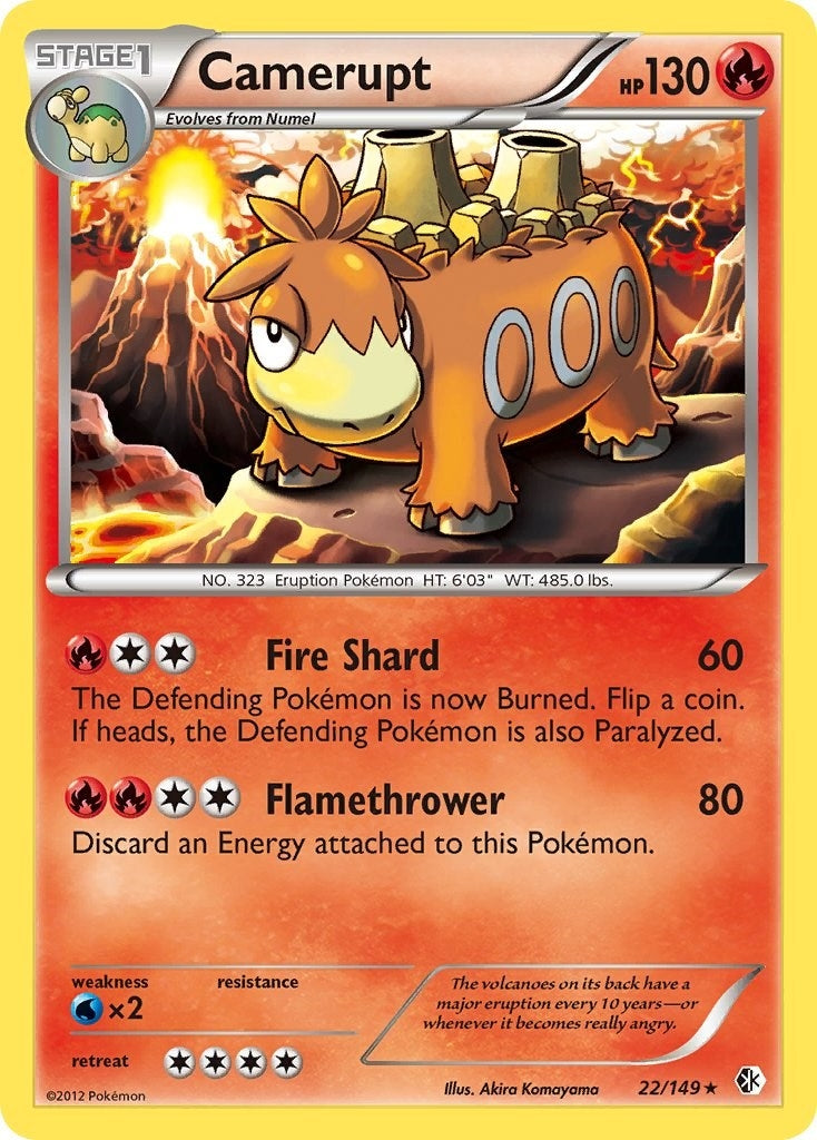 Image for Camerupt (22/149) [Boundaries Crossed] - Pokemon