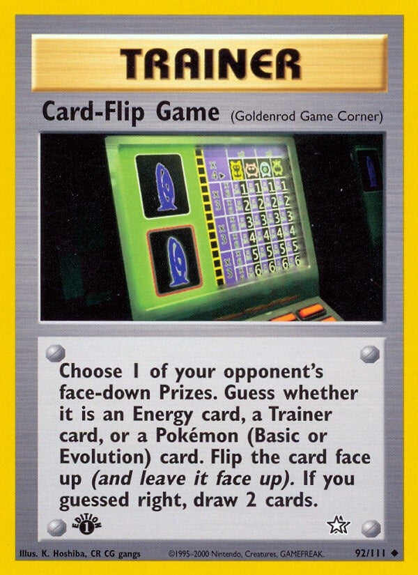 Image for Card-Flip Game (Goldenrod Game Corner) (092/111) [Neo Genesis] - Pokemon