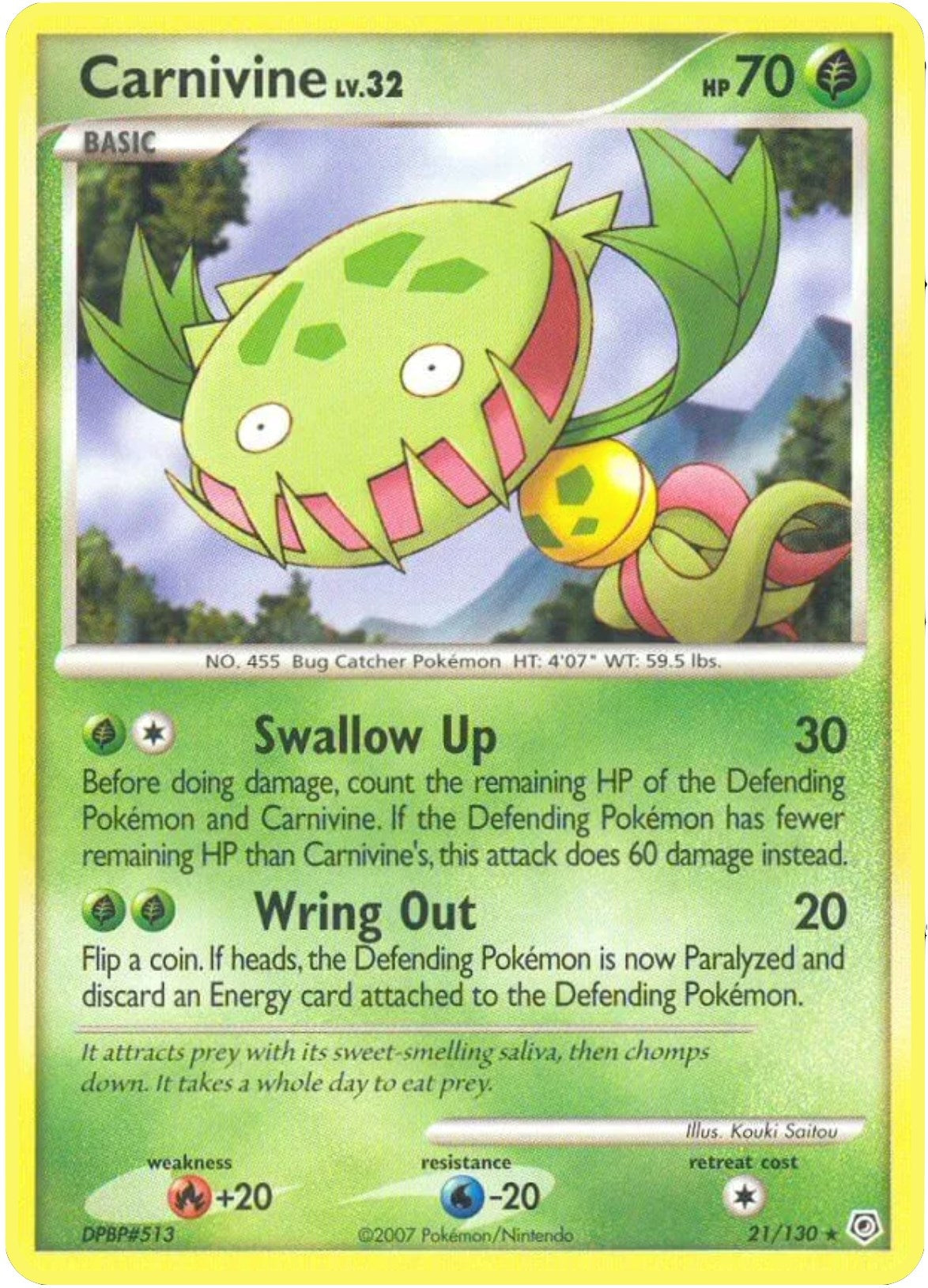 Image for Carnivine (21/130) [Diamond and Pearl] - Pokemon
