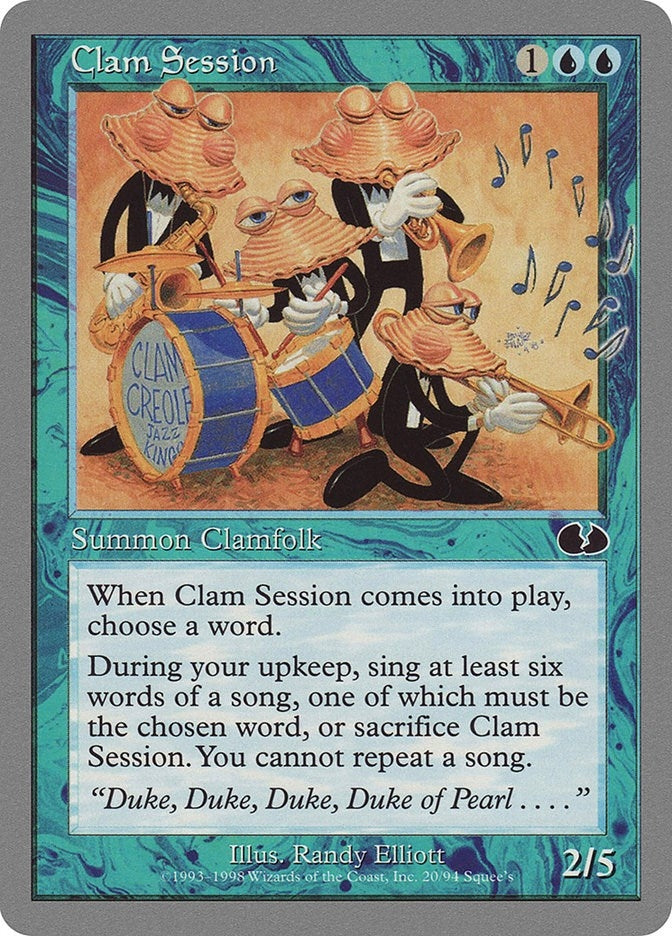 Image for Clam Session (20) [Unglued] - Magic: The Gathering