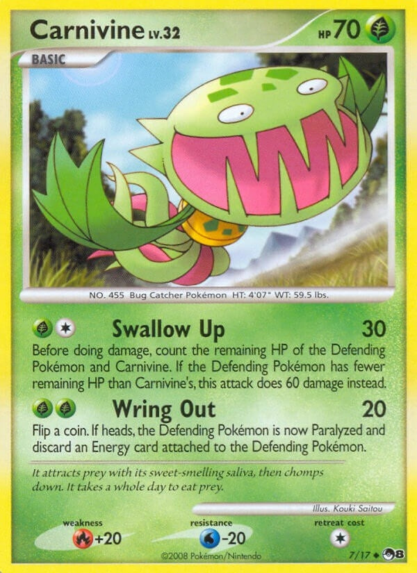 Image for Carnivine (007/017) [POP Series 8] - Pokemon