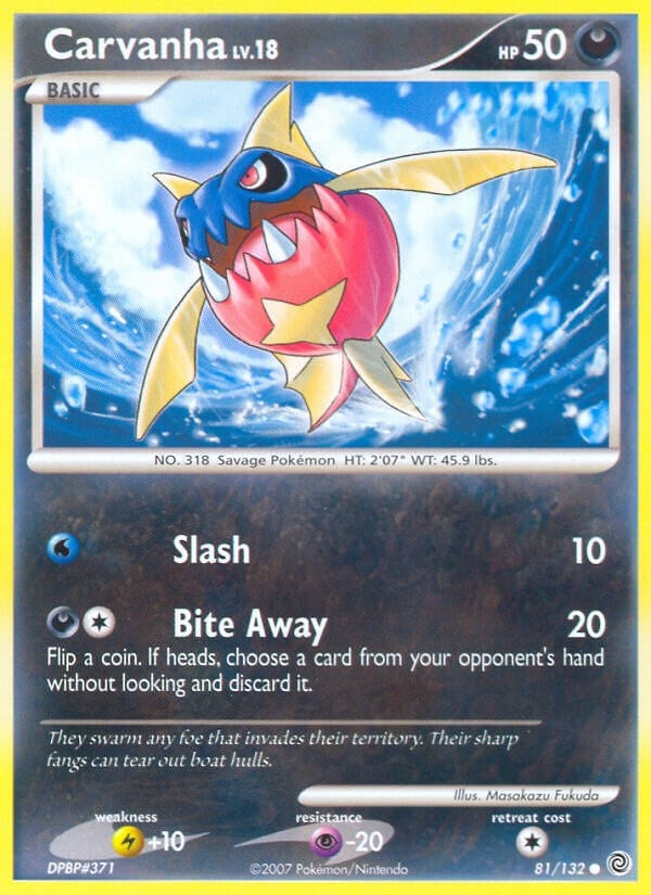 Image for Carvanha (81/132) [Secret Wonders] - Pokemon