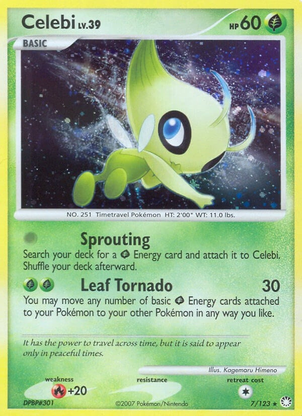 Image for Celebi (7/123) [Mysterious Treasures] - Pokemon