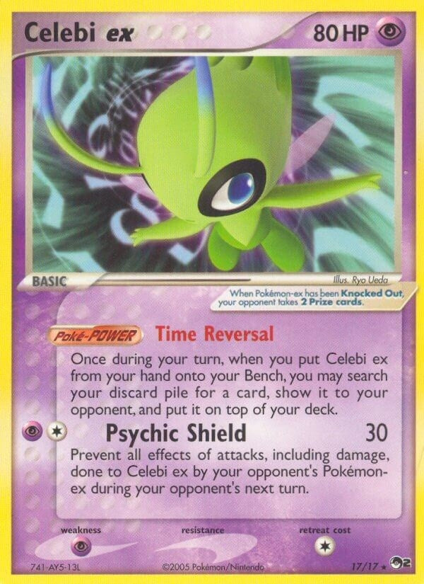 Image for Celebi ex (Non-Holo) (017/017) [POP Series 2] - Pokemon