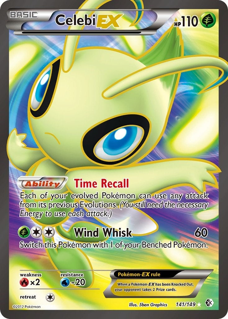 Image for Celebi EX (141 Full Art) (141/149) [Boundaries Crossed] - Pokemon