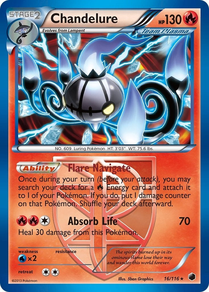 Image for Chandelure (Team Plasma) (16/116) [Plasma Freeze] - Pokemon