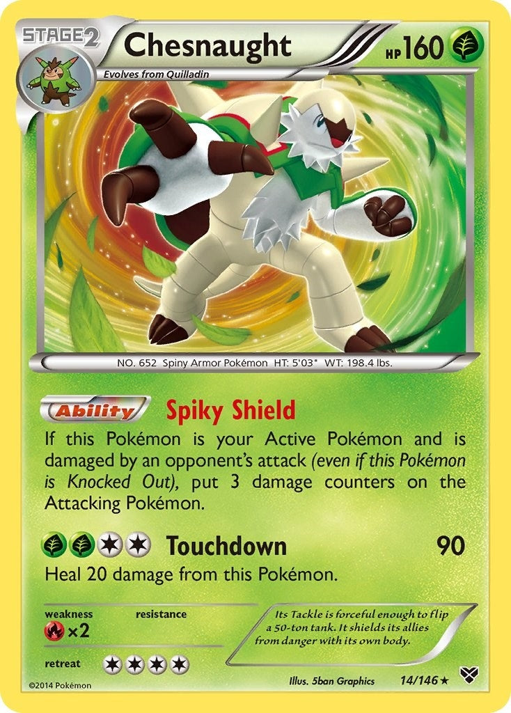 Image for Chesnaught (14/146) [XY Base Set] - Pokemon