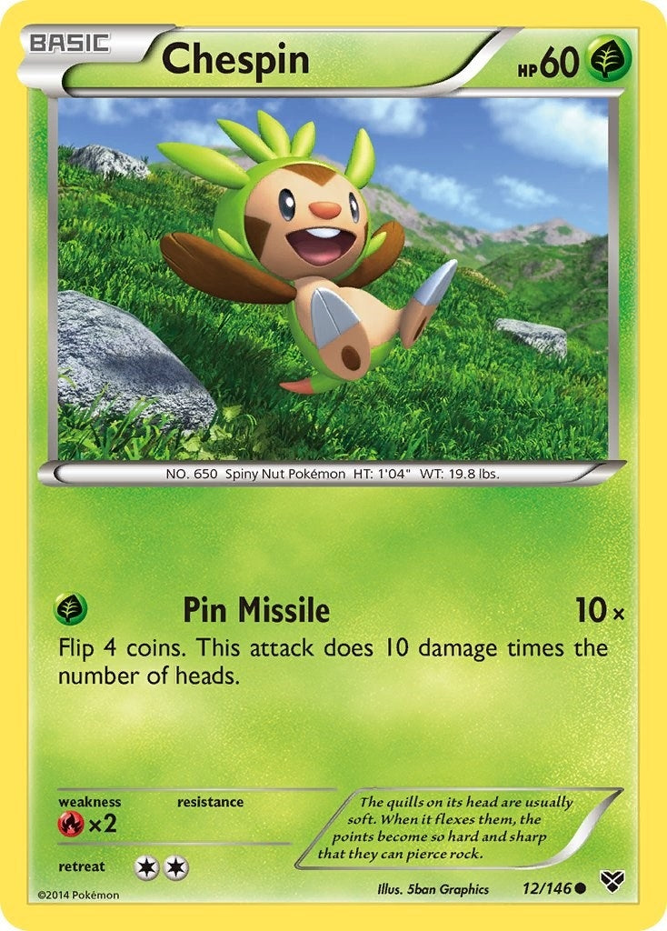 Image for Chespin (12/146) [XY Base Set] - Pokemon