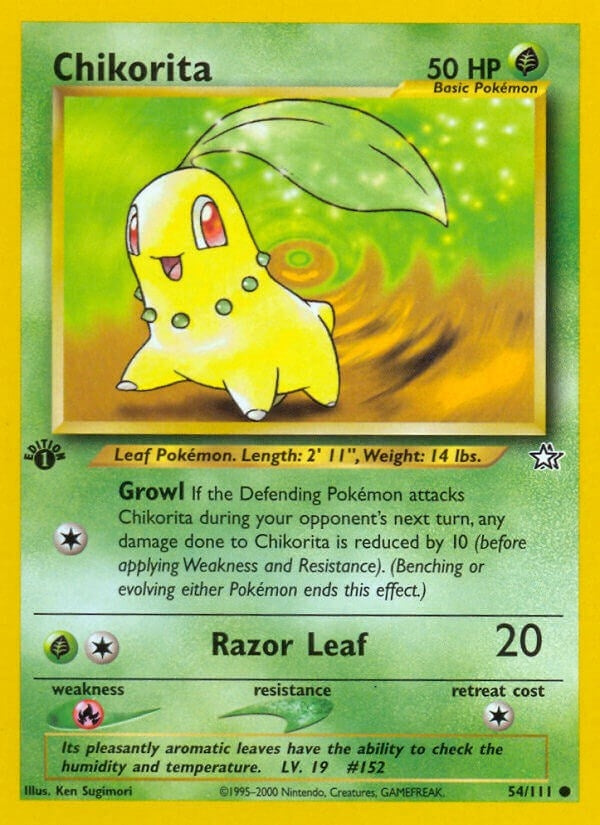 Image for Chikorita (54) (054/111) [Neo Genesis] - Pokemon