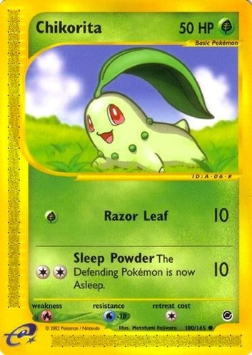Image for Chikorita (100) (100/165) [Expedition] - Pokemon