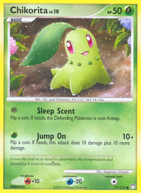 Image for Chikorita (77/123) [Mysterious Treasures] - Pokemon
