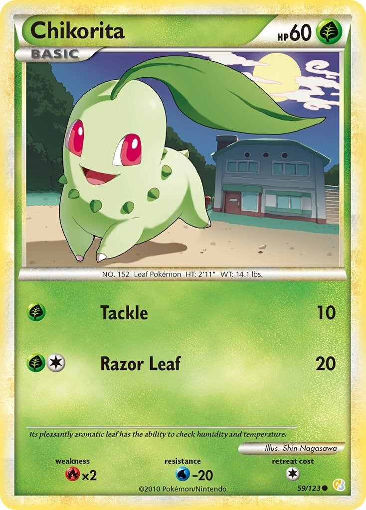 Image for Chikorita (59/123) [HeartGold SoulSilver] - Pokemon
