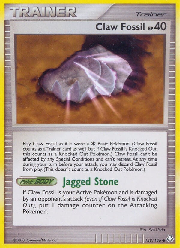 Image for Claw Fossil (138/146) [Legends Awakened] - Pokemon