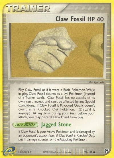 Image for Claw Fossil (90/100) [Sandstorm] - Pokemon