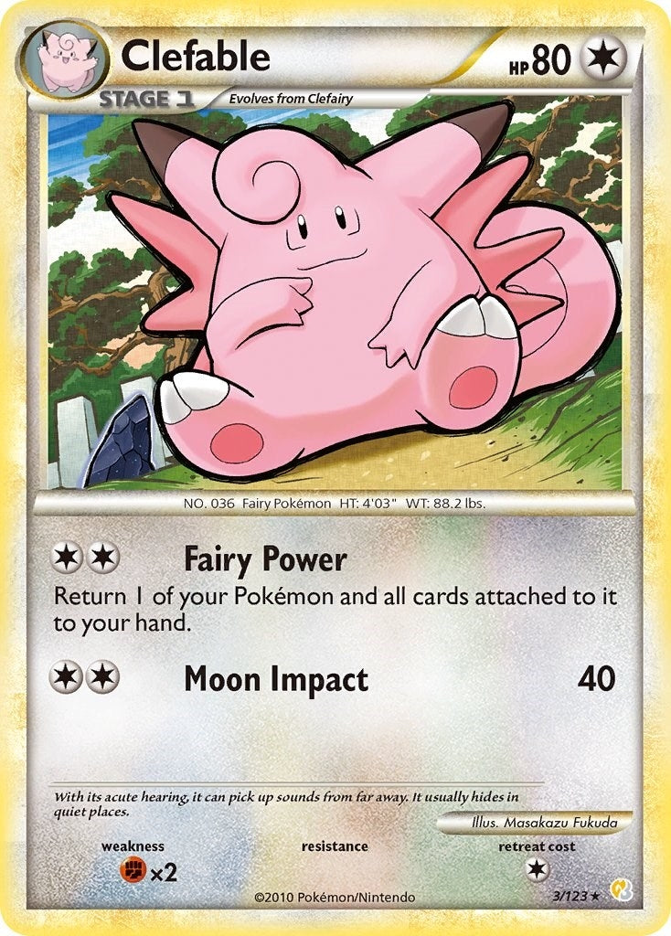 Image for Clefable (3/123) [HeartGold SoulSilver] - Pokemon