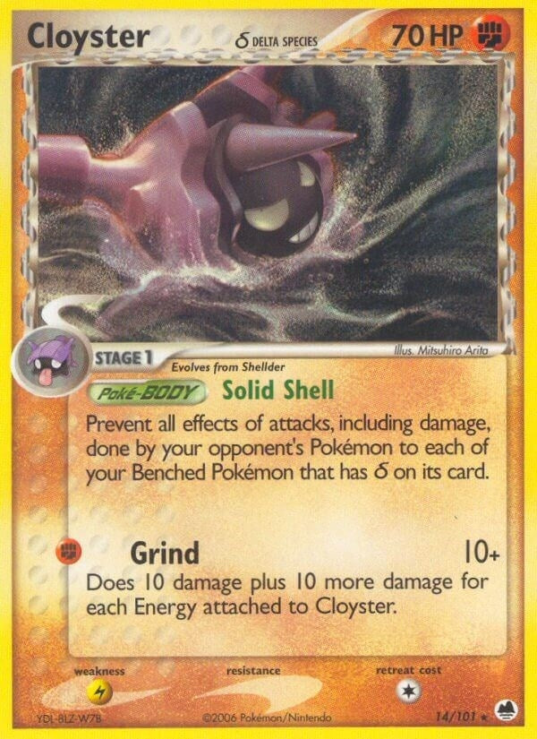 Image for Cloyster (Delta Species) (14/101) [Dragon Frontiers] - Pokemon