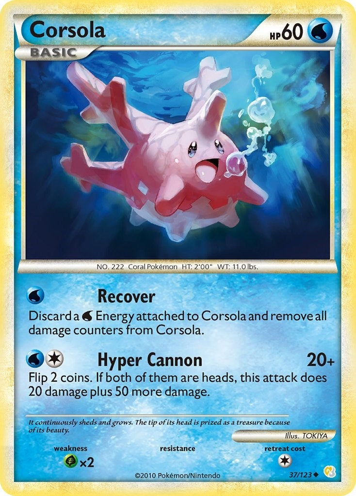Image for Corsola (37/123) [HeartGold SoulSilver] - Pokemon