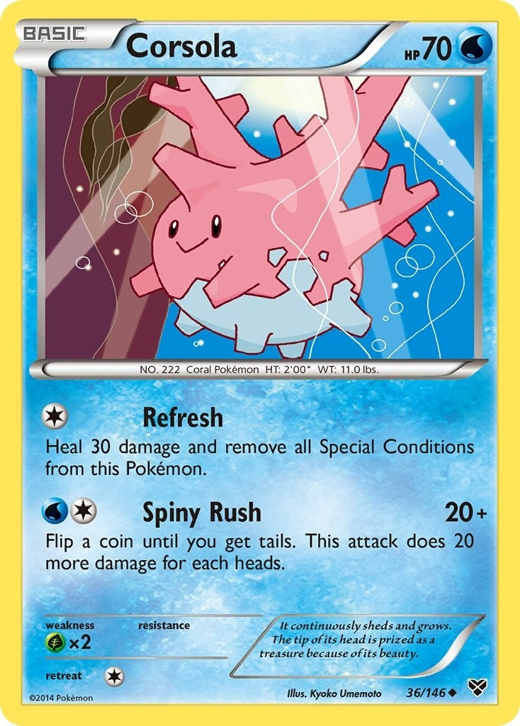 Image for Corsola (36/146) [XY Base Set] - Pokemon