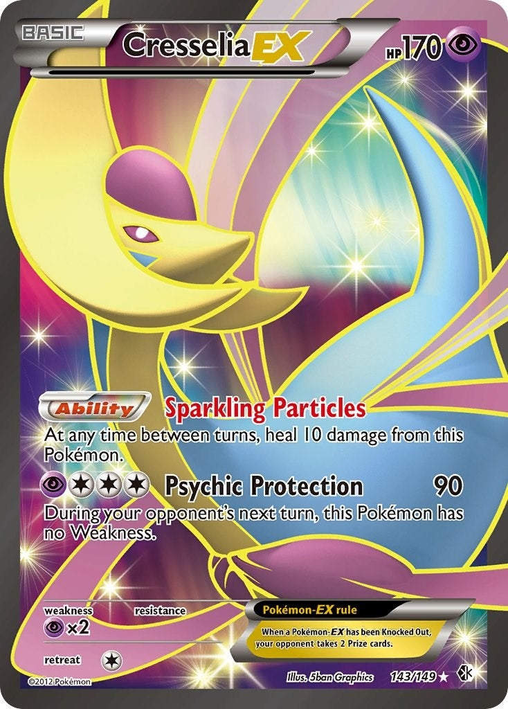 Image for Cresselia EX (143 Full Art) (143/149) [Boundaries Crossed] - Pokemon
