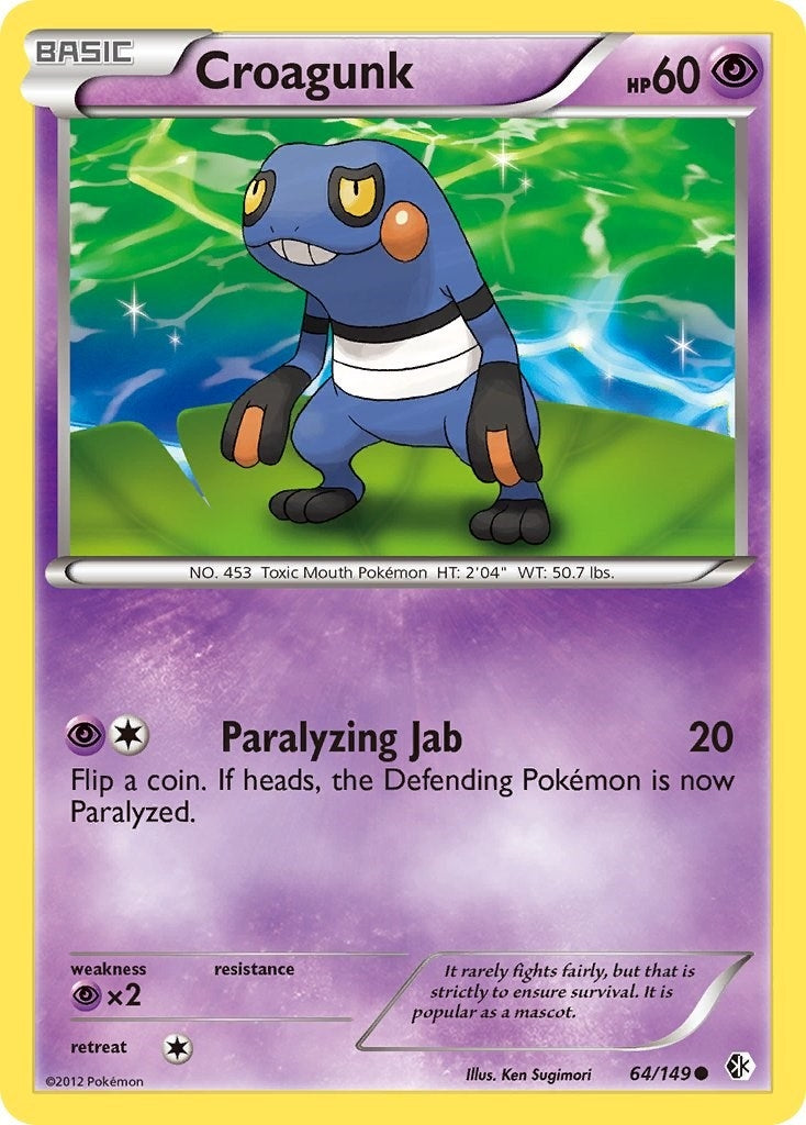Image for Croagunk (64) (64/149) [Boundaries Crossed] - Pokemon