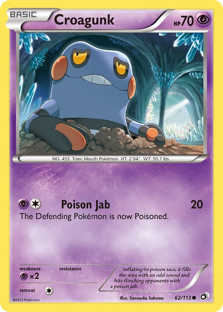 Image for Croagunk (62/113) [Legendary Treasures] - Pokemon