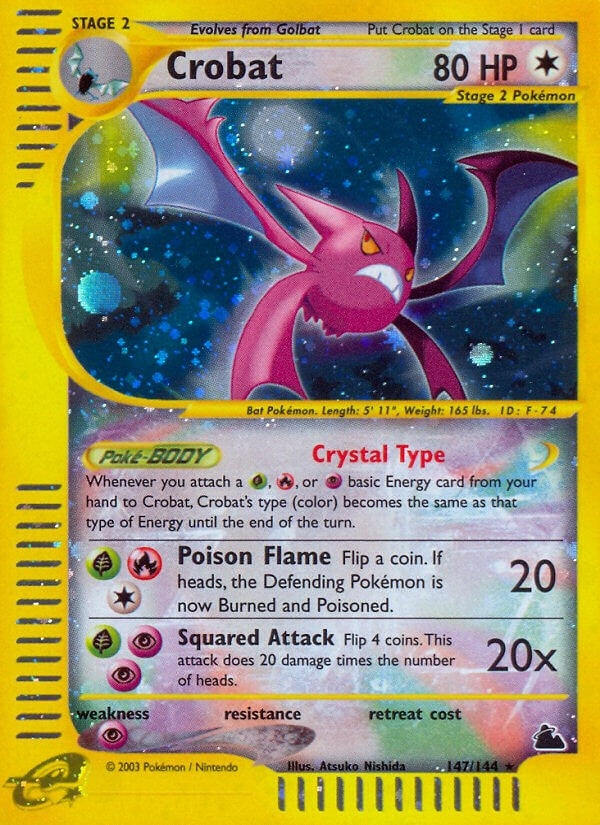 Image for Crobat (147) (147/144) [Skyridge] - Pokemon