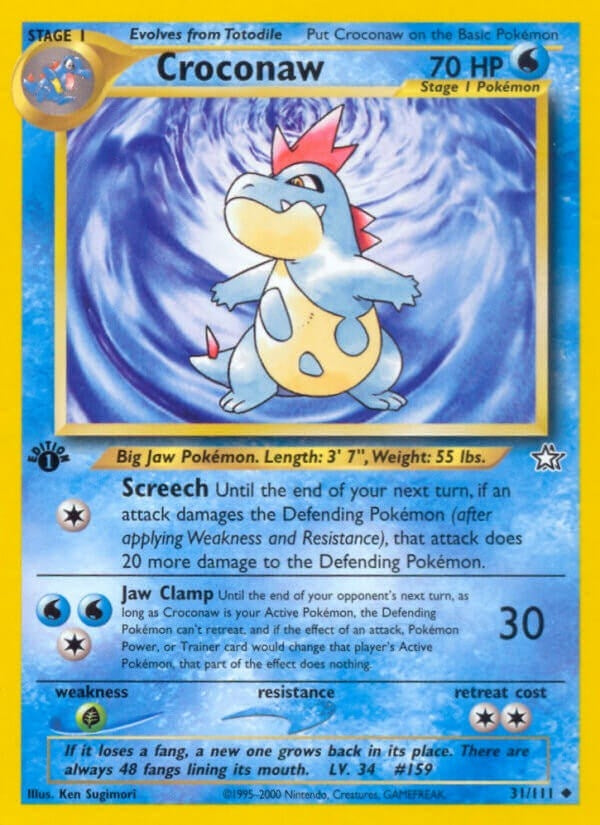 Image for Croconaw (31) (031/111) [Neo Genesis] - Pokemon