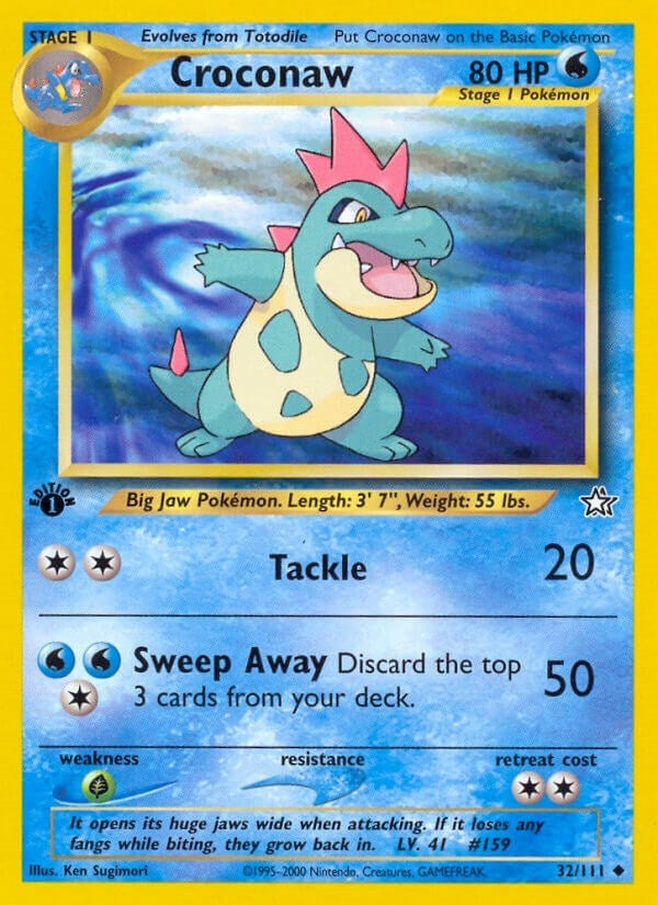 Image for Croconaw (32) (032/111) [Neo Genesis] - Pokemon